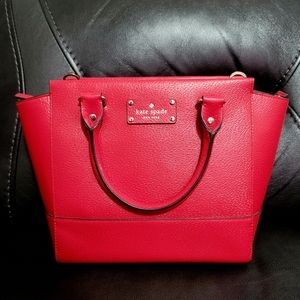 🏷1 DAY SALE🏷 🔥❤️Kate Spade Wellesley Small Camryn Red Satchel❤️🔥